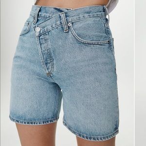 agolde criss cross shorts size 26